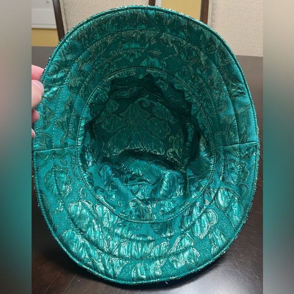 New Gucci GG Supreme Logo Green Floral Double Sided Bucket Hat Size L - Picture 8 of 16